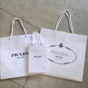 prada shopping bag